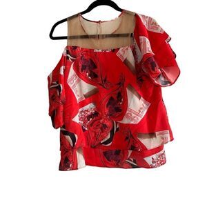 Carolina Estefan Red TERE SHIRT sz L